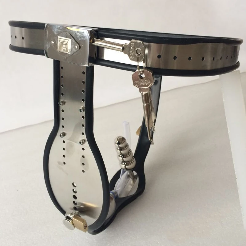 Металлическая клетка для пениса Мужской Пояс верности Анальная пробка трусики Cbt