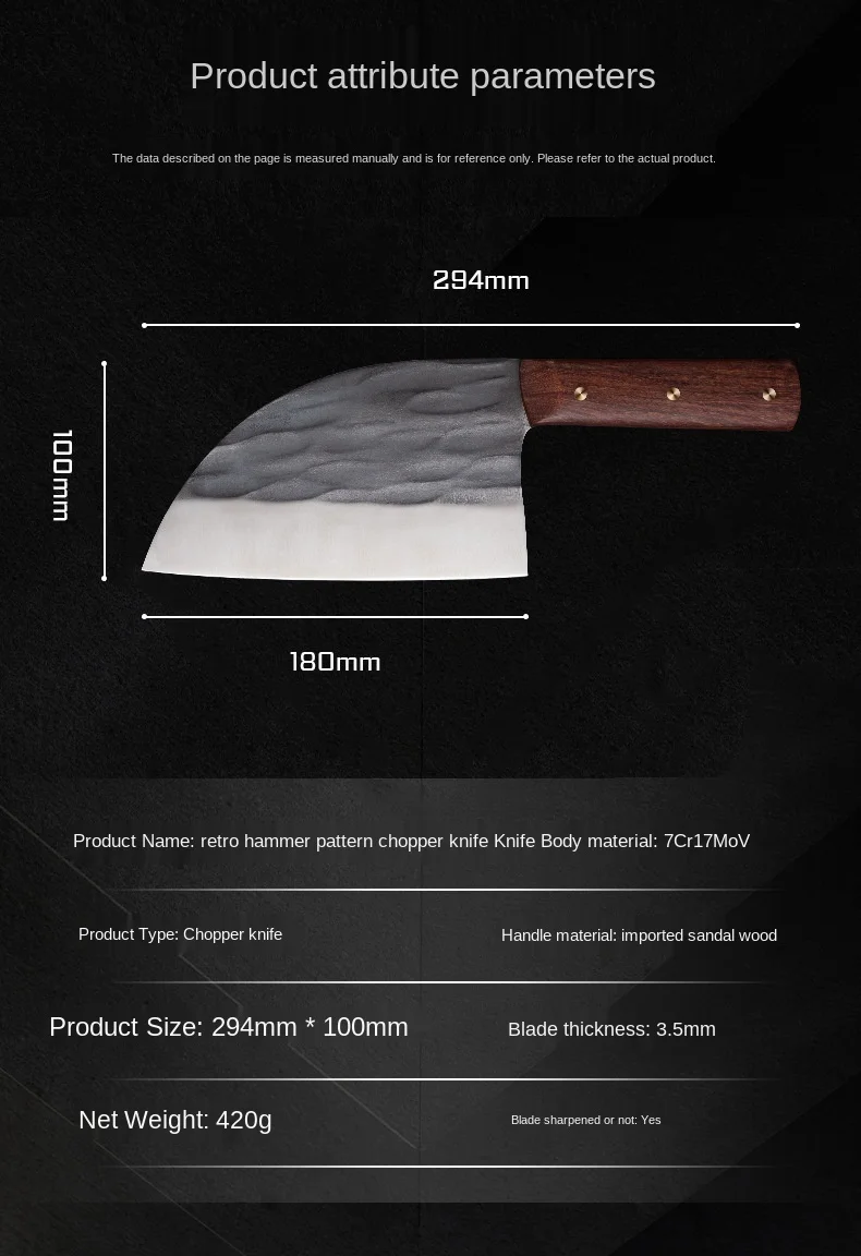 

Chef Knife Cooking Knife Super Fast Sharp Meat Slice Machete