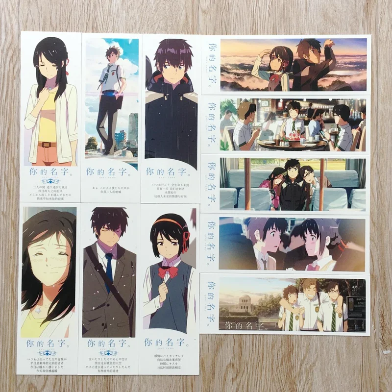 36 шт./компл. новые киминонава ваше имя аниме бумажные закладки канцелярские