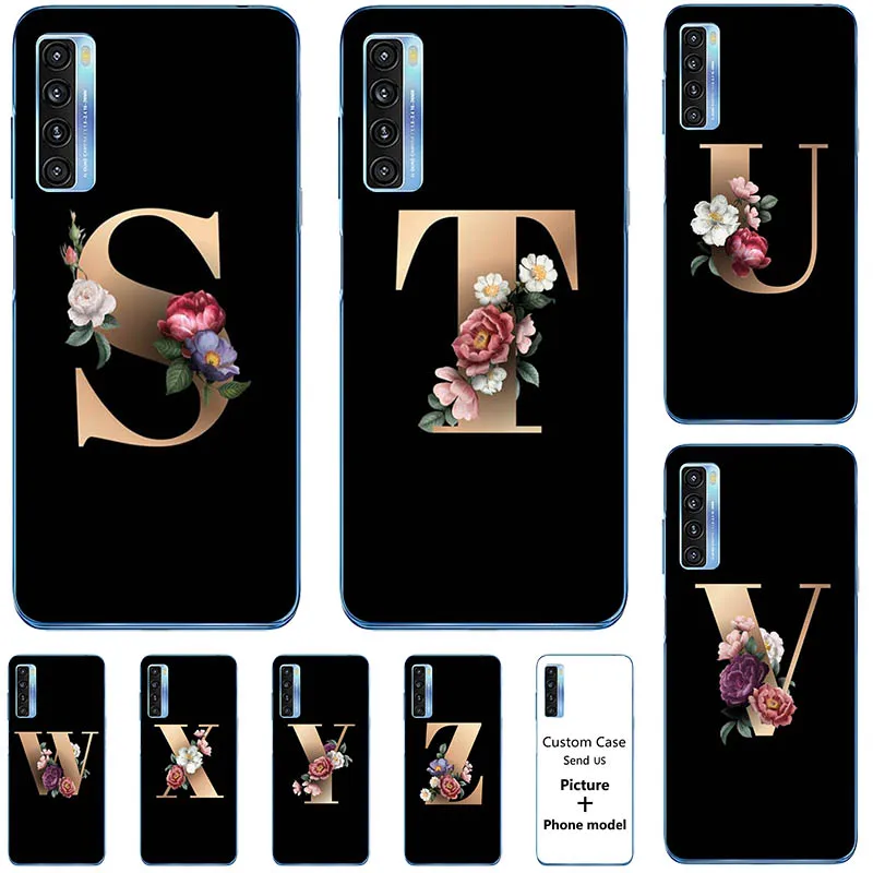 Чехол для телефона 26 дюймов с буквами английского имени и цветами на заказ для TCL 20 T781 20 Pro SE TCL 20S 20L Plus