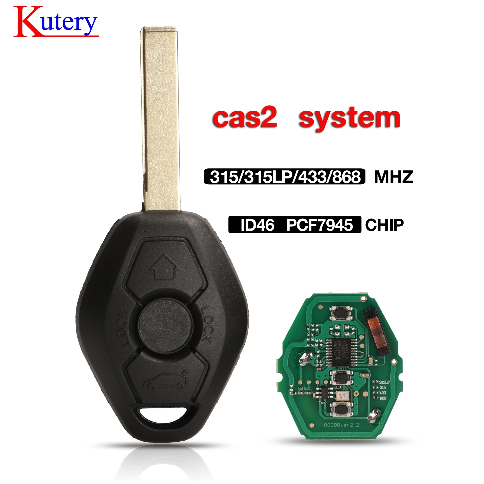 Автомобильный пульт дистанционного управления Kutery для BMW CAS X3 X5 Z3 Z4 Z8 3/5/6/7 E63 E60 Series