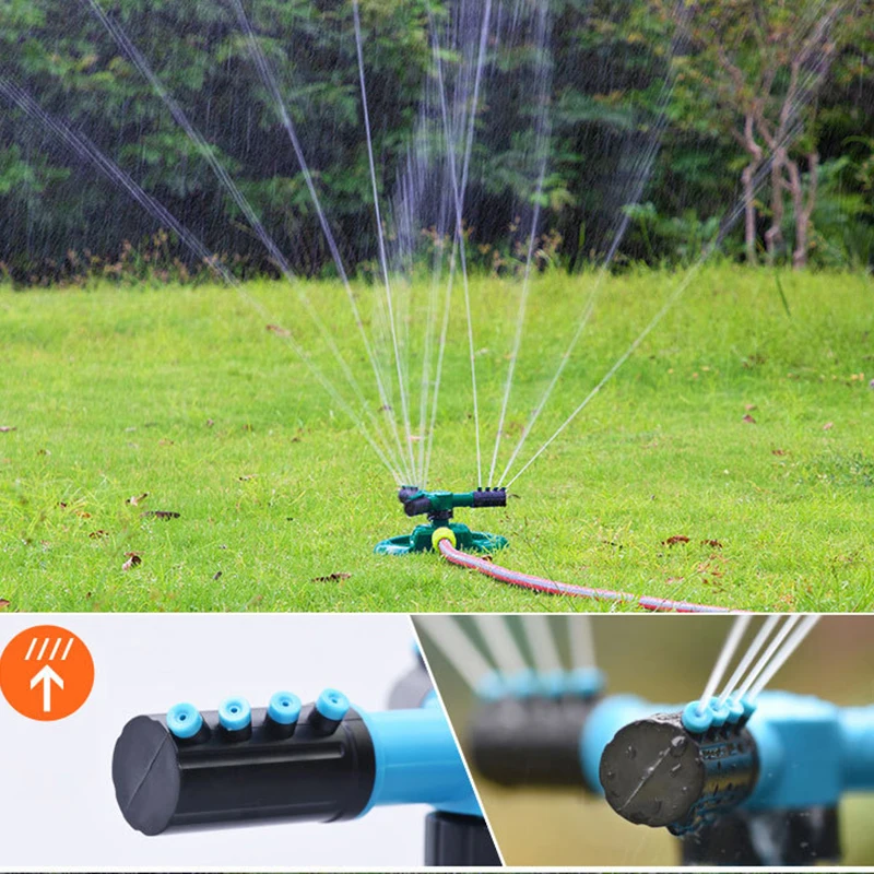 Садовые спринклеры автоматический полив травы газон 360 градусов 3 сопла круг