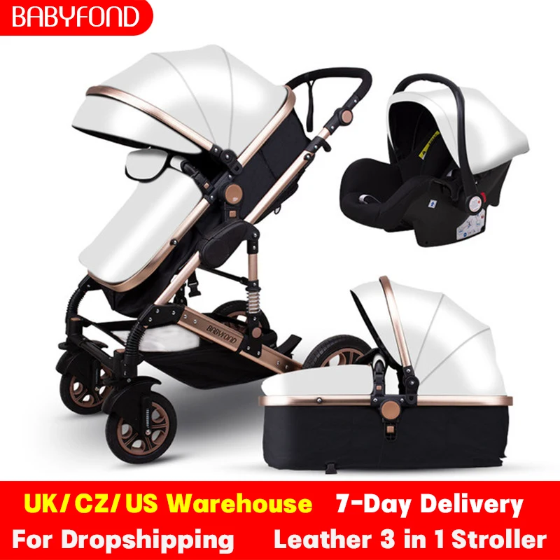 

Babyfond Luxury PU 3 in 1 Baby Stroller customer VIP