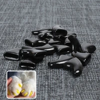20pcsbag home pet nail protector multi size dog nail claw cap pet accessories cover free glue protection kitten paws grooming