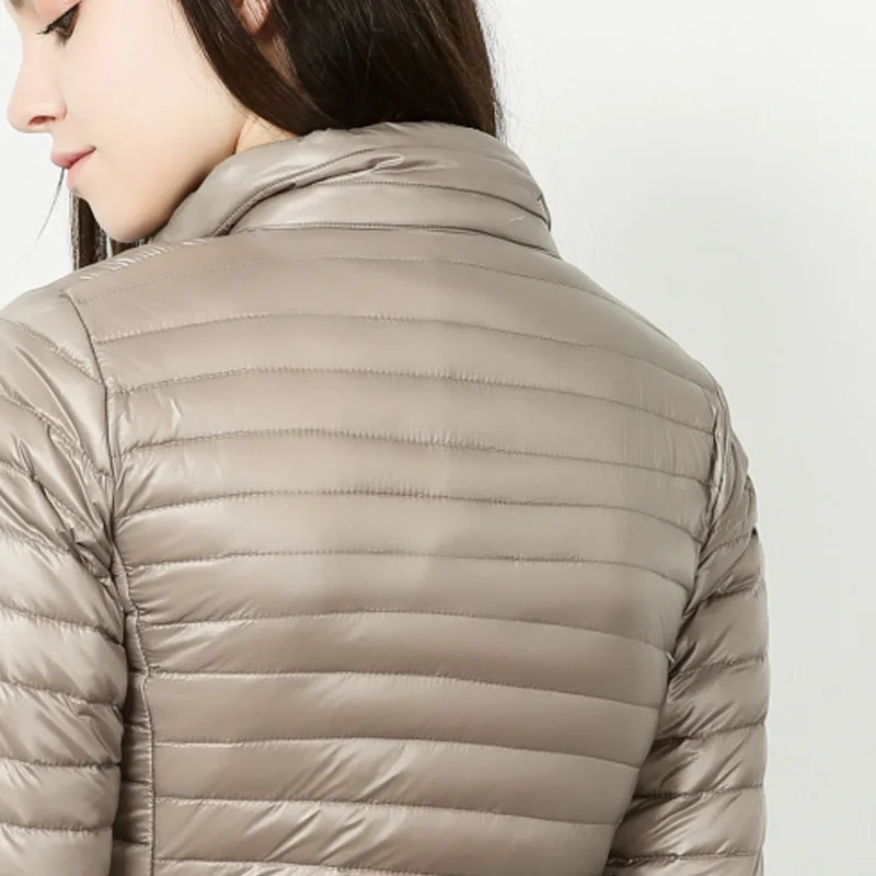 

90% White Duck Down Jacket Women Winter New Fashion Waterproof Light Warm Soft Solid Color Long Coat Plus Size M-7XL Slim Parkas