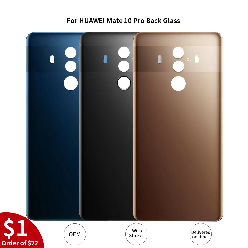 Тыльную сторону Стекло Батарея задняя крышка Корпус Дверь чехол для 6 ''huawei