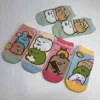womens socks cartoon animation iow top shallow socks sweet cute straight big children cotton boat socks