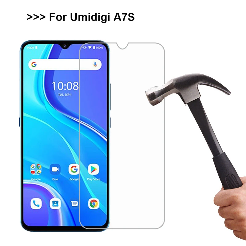 2 шт. закаленное стекло для UMI Umidigi A7S стеклянная пленка 9D защитный стеклянный