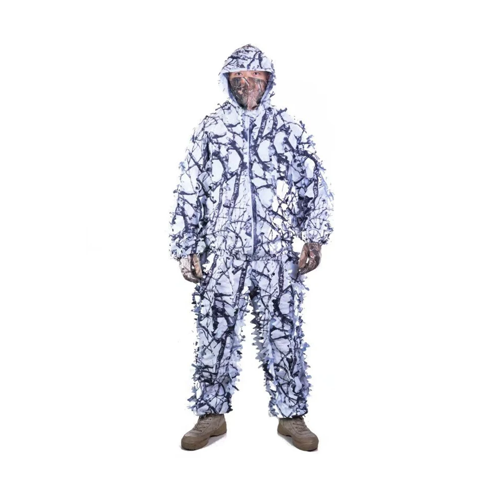 Камуфляжный костюм для охоты с 3d изображением белого снега сливы ветвей