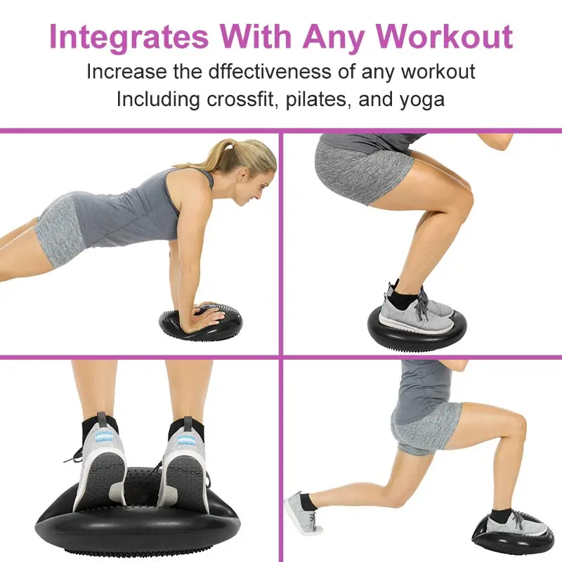 33x33 Круглый прочный надувной Йога Массаж спорт воблер стабильность баланса шеи