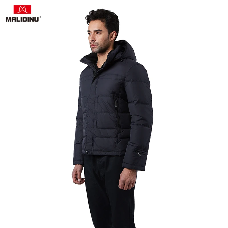 MALIDINU 2022 Men Down Jacket Brand Winter Down Coat Hooded Duck Down Jacket Men Winter Jacket Russian Size Men Fashions -30C