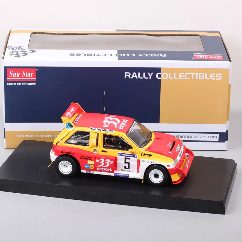 От солнца Детский Star супермини Остин MG Metro 6R4 #5 критерий des Cevennes 1986 литая модель