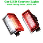 Светодиодные огни для дверей автомобиля Mercedes-Benz E C Class W205 W166 ML W176 W177 W212 W213 GLC GLS, 2 шт.