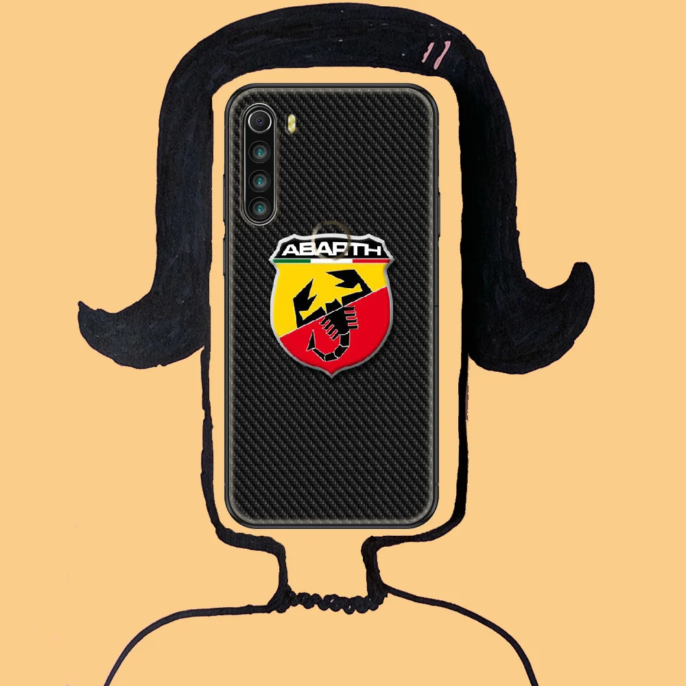 

sports car abarthes Phone case For Xiaomi Redmi Note 7 7A 8 8T 9 9A 9S 10 K30 Pro Ultra black pretty cell cover soft waterproof