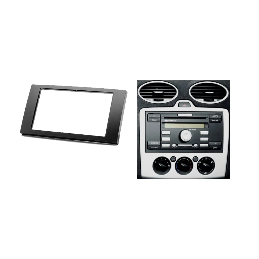 Двойная панель Din Fascia Для Ford Focus II C Max S Fusion Transit Fiesta III|din connector|fascia paneldin stereo |