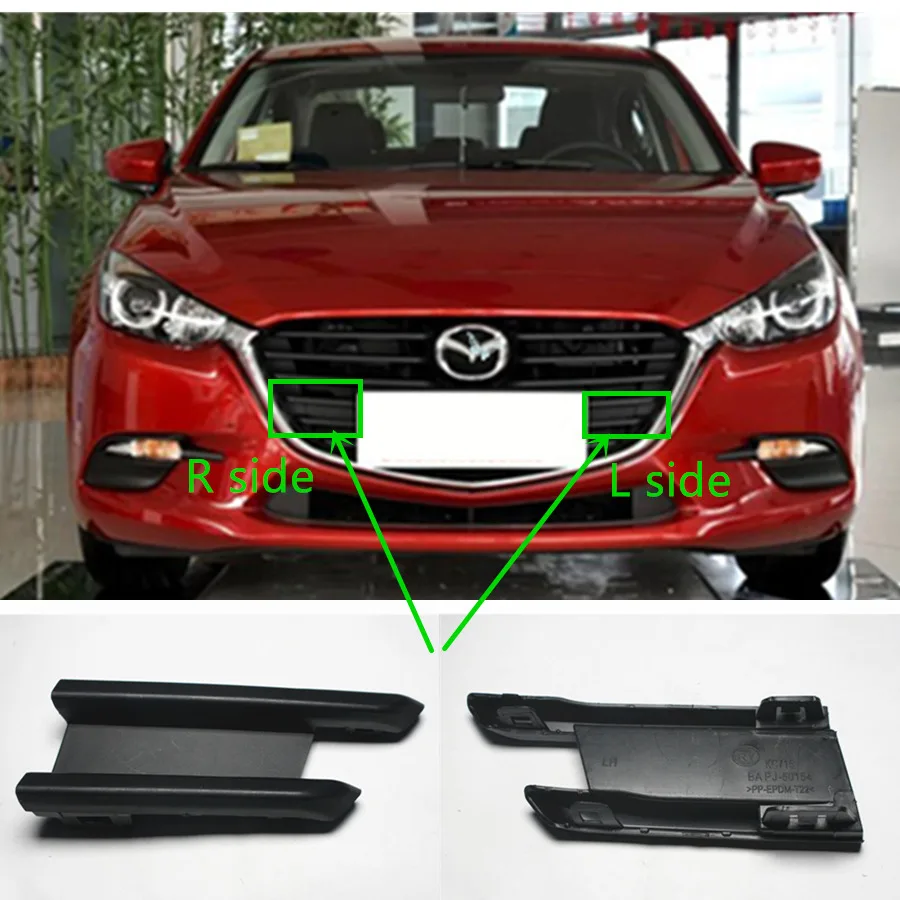 Car accessories body parts front bumper radiator grille bracket 50-154 for Mazda 3 2016-2018 BN (without parking sensor)