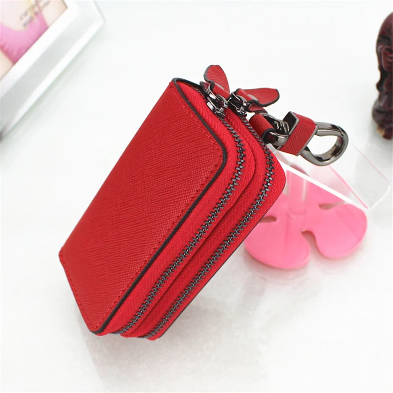 Новинка искусственная кожа двойной карман на молнии Многофункциональный