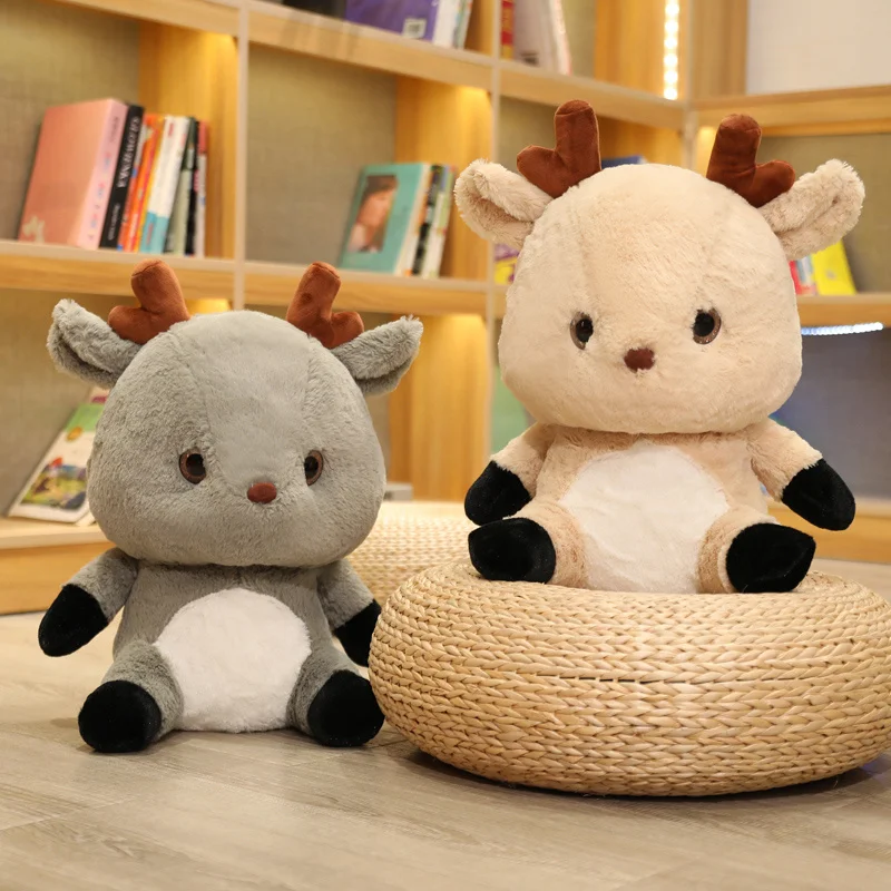 

Милые мягкие набивные животные, 20/40/60 см, олень Сика, домашний декор для детей, подарок, Детские успокаивающие игрушки