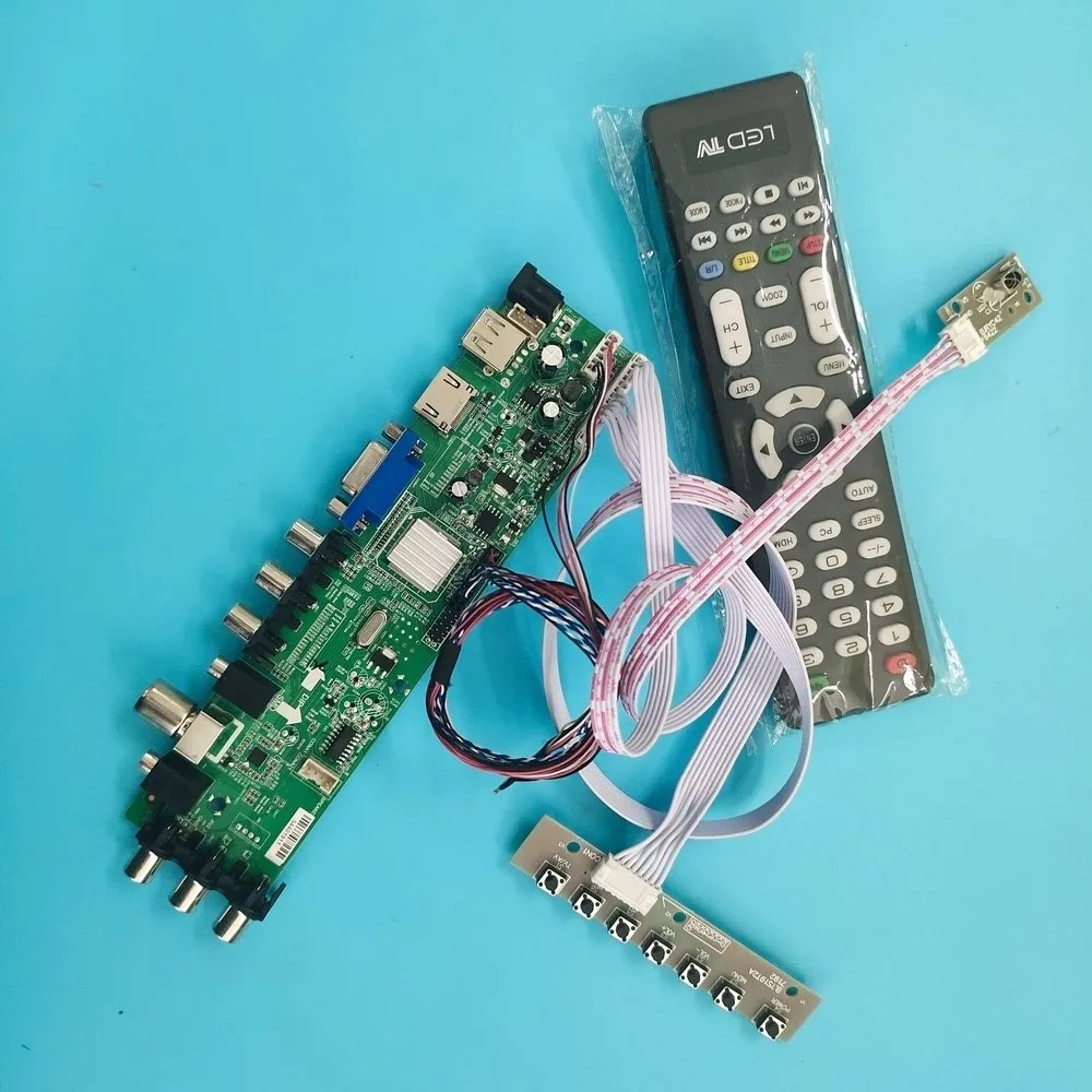 

Kit For LP156WH3-TLTA/LP156WH3-TLC2 VGA LED HDMI digital TV LVDS USB AV 1366X768 DVB-T remote Signal controller board 40pin WLED