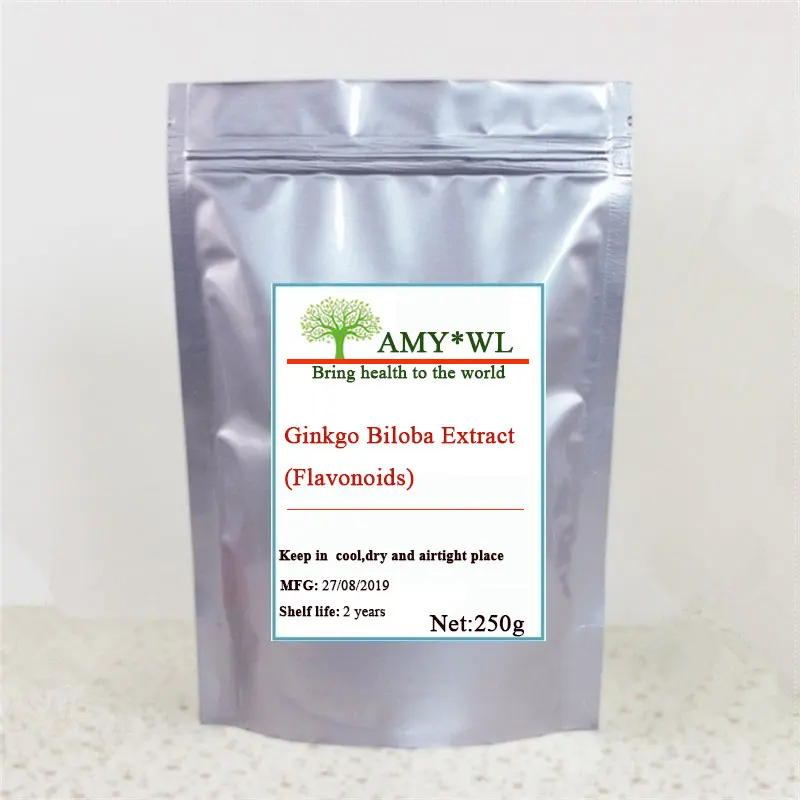 100% натуральный антиоксидант гинкго билоба экстракт листьев порошок 24% гинько