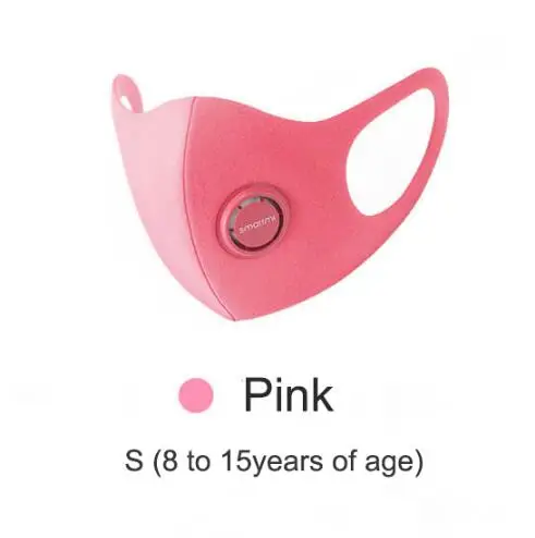 1 pcs Pink S 8-15 Xiaomi SmartMi Kid Mask детская легкая дышащая Дымчатая маска мощная фильтрация РМ2, 5 Блокировка аллергенов для друзей, 1 шт - Цвет: 1 pcs Pink S 8-15