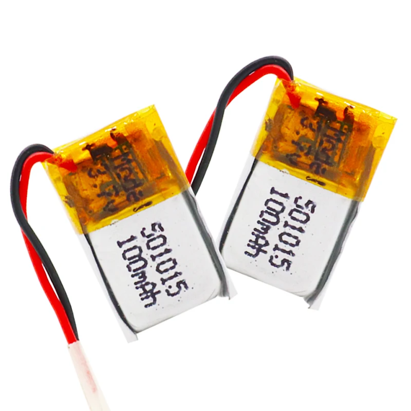 3.7v 100mAh Lithium li-Polymer LiPo Rechargeable Battery For DIY Mp3 headphone bluetooth Recorder headset 501015 | Электроника