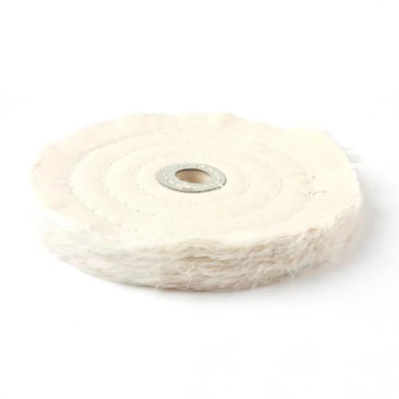 

White Pad 6 Inch Cloth Buffing Polishing Wheel 1/2in Arbor Buffer Polish Grinde