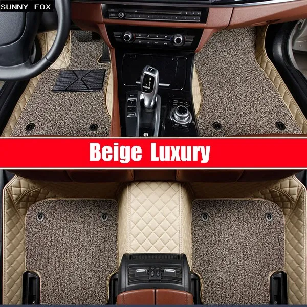 Beige Luxury Автомобильные коврики для Infiniti esq Nissan Juke аксессуары 5D автомобильный Стайлинг тяжелых ковров ковер чехол вкладыши - Название цвета: Beige Luxury
