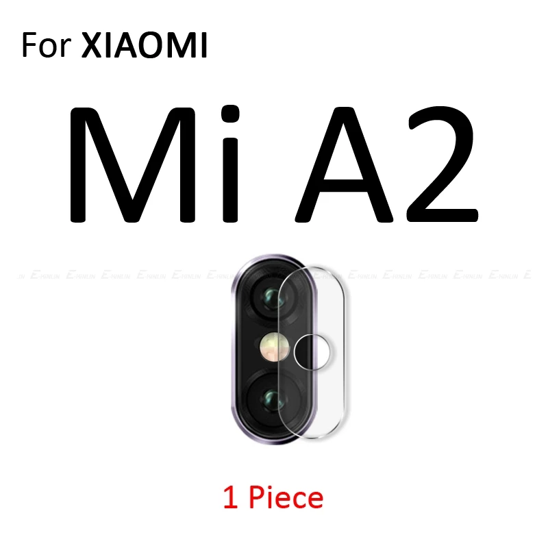 For XiaoMi Mi A2 Задняя Камера защитная крышка объектива закаленное Стекло чехол для Xiaomi mi 9 8 до 9 лет A3 A2 Lite Red mi Note 8, 7 6 5 10 Pro 6A S2 mi x Max 3 - Цвет: For XiaoMi Mi A2