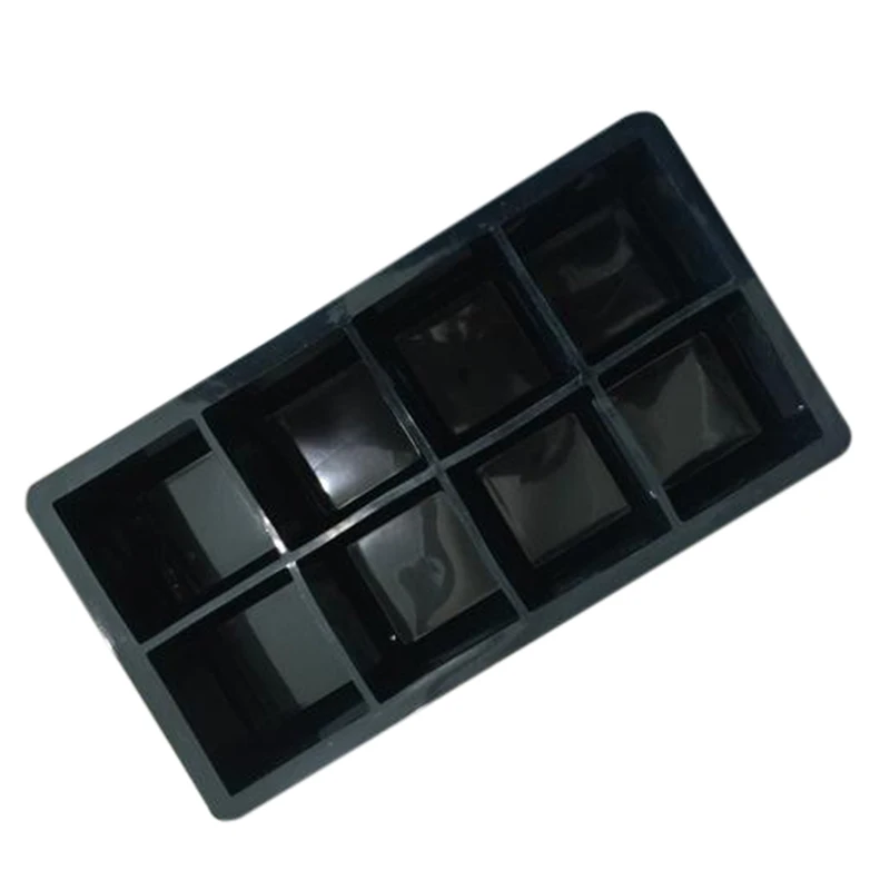 Кубик льда из пищевого силикона большие квадратные поддоны Черные Аксессуары