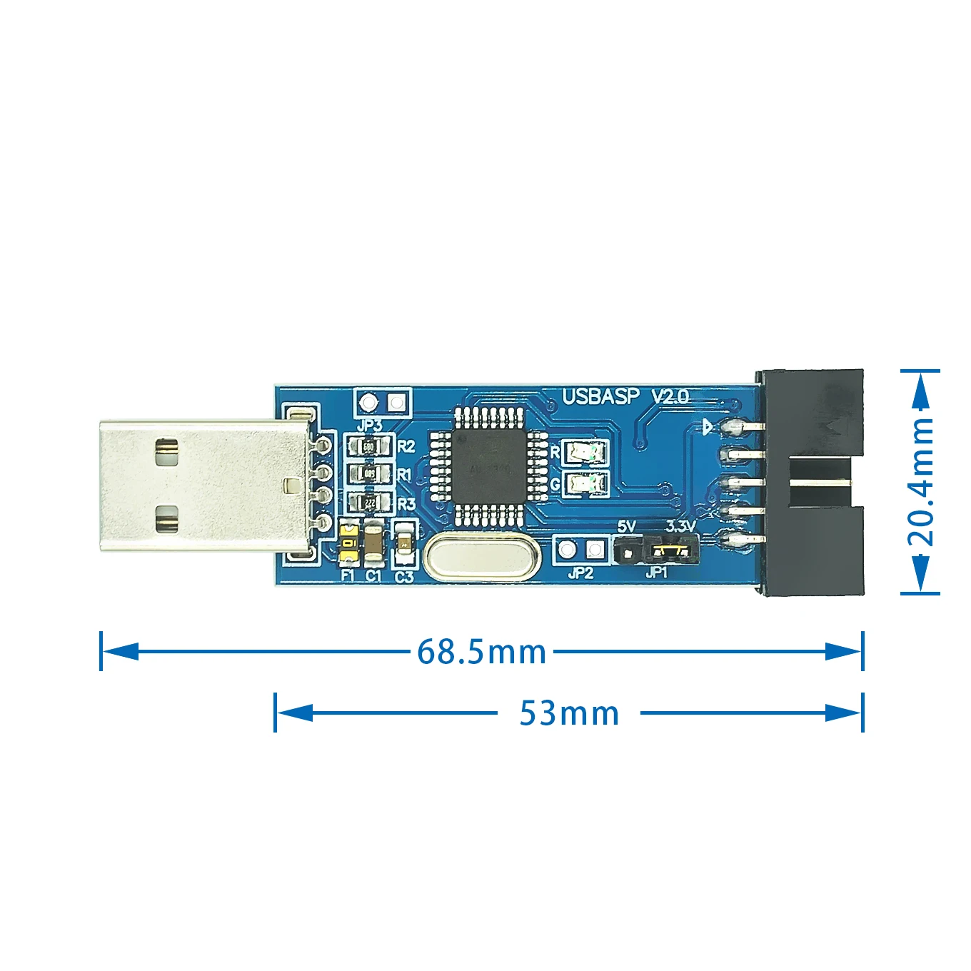 USBASP USBISP AVR программатор USB ISP ASP ATMEGA8 ATMEGA128 с поддержкой Win7 64K|avr programmer|usb ispisp programmer |