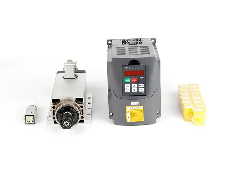 CNC 800 W/0.8KW 220V квадратный шпиндель воздушного охлаждения ER11 с воздушным охлаждением фрезерный шпиндель+ 1.5KW VFD инвертор+ 13 шт./компл. ER11, 2 версии