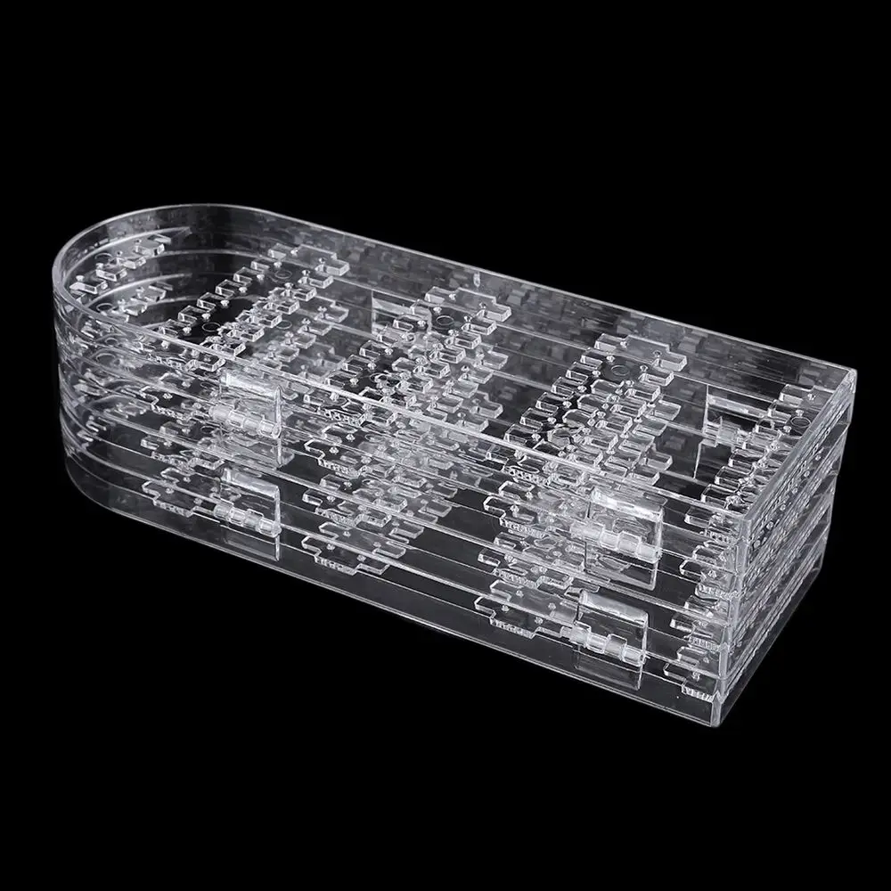 

Transparent Plastic Folding Screen Earring Jewelry Display Multifunctional Nakelace Braclet Stand Holder Rack Storage Box