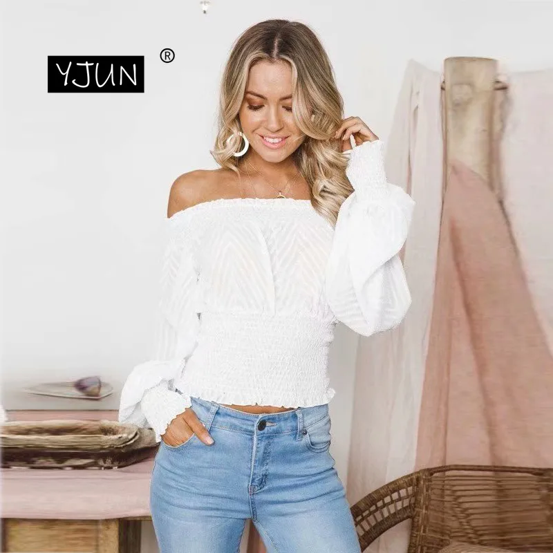 Женская Черная прозрачная блузка с длинным рукавом шифоновая в полоску