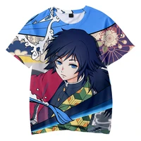 anime ghost blade 3d color printing short sleeved t shirts children 2020 summer popular clothing for kids tee tops boys girls