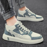 fall sneakers trend mens mid cut mens shoes sneakers sports casual shoes flat soled student shoes breathable shoes