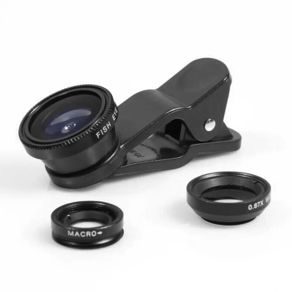 Широкоугольный макро объектив рыбий глаз камера комплекты мобильный телефон для