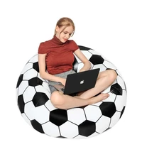 inflatable sofa basketball football shape waterproof thickened pvc indoor outdoor living room lounger chair for adult kids couch