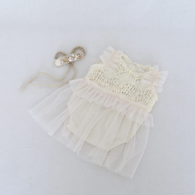 Милый розовый костюм-комбинезон и шапка реквизит для фотосъемки новорожденных