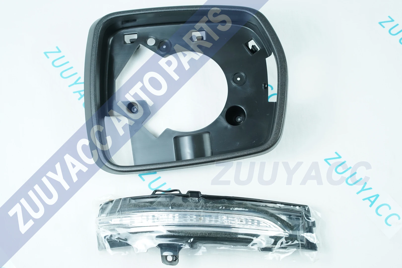 Боковое зеркало заднего вида боковое освещение стеклянная рамка корпус детали