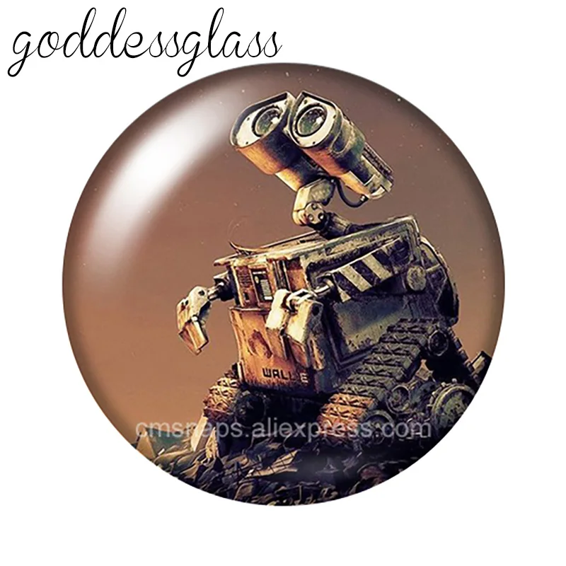 10 шт. круглые стеклянные пуговицы для браслетов 18 мм