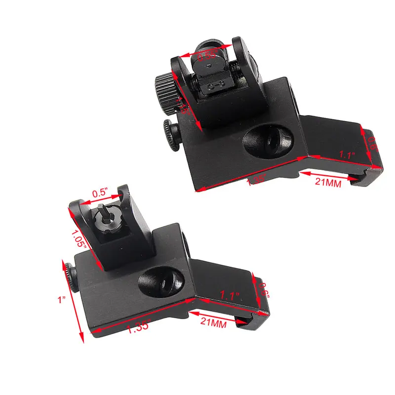 Складной металлический прицел для оружия ар15 раньше 45 градусов | Спорт и