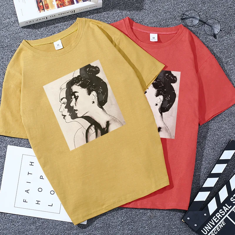 Женские топы летняя футболка 2020 женские футболки большого размера с надписью La