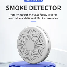 New Universal Tuya Smart WiFi Smoke Detector Home Fire Smoke Sound And Light Alarm Sensor Tuya App Smart Remote Control