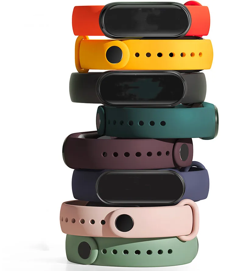 Ручек 28 цветов премиум класса силиконовый ремешок для Xiaomi Mi band 5 Smart Watch Sport
