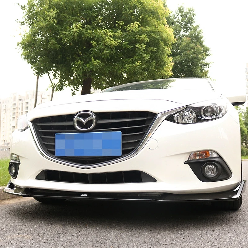 Защитный диффузор для переднего бампера Mazda 3 Axela 2014 2017 комплект кузова бамперы