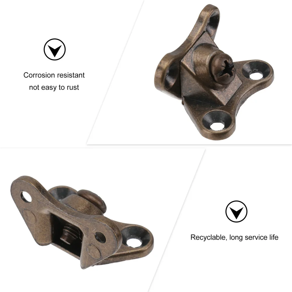 

10Pcs Zinc Alloy Thicken Corner Bracket Practical Furniture Right Angle Bronze