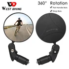WEST BIKING 360 поворотное зеркало заднего вида для велосипеда, безопасное Cycing зеркало заднего вида, дорожный MTB велосипедный руль, выпуклые зеркала, аксессуары