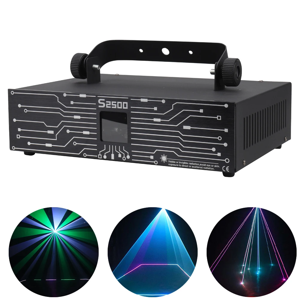 

2.5W RGB Animation Laser Light Bengdi Bar Light Flash Line Scanning Laser Light 3D Animation Dynamic Stage DJ Light