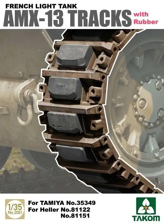 

Takom 1/35 2061 Tracks of French Light Tank AMX-13 with Rubber